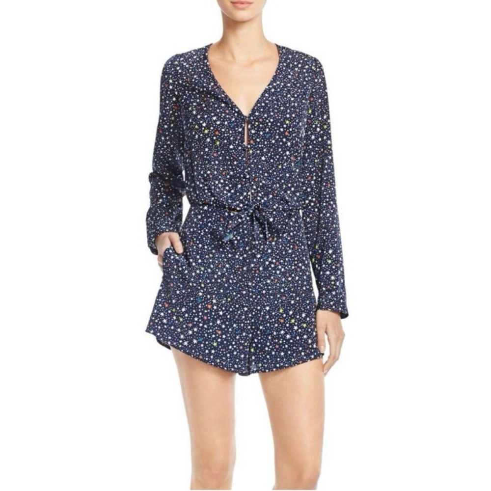 LIKELY | Navy Star Print “Galaxy Ryerson” Romper Playsuit Size 6